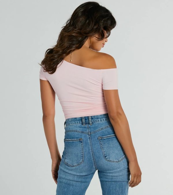 Flawless 'Fit Off-The-Shoulder Smooth Knit Top - Image 27