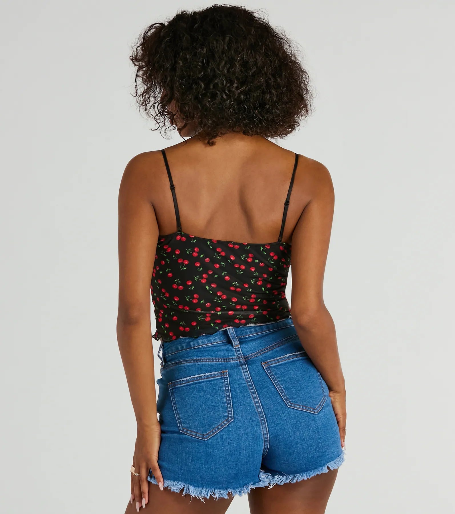 Taste Of Cherry Lace Cami Tank Top - Image 2