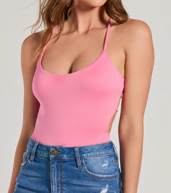 Night-Out Allure Strappy Back Knit Bodysuit - Image 23