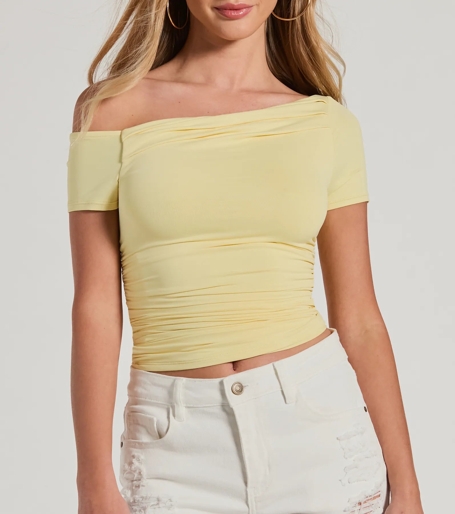 Flawless 'Fit Off-The-Shoulder Smooth Knit Top - Image 34