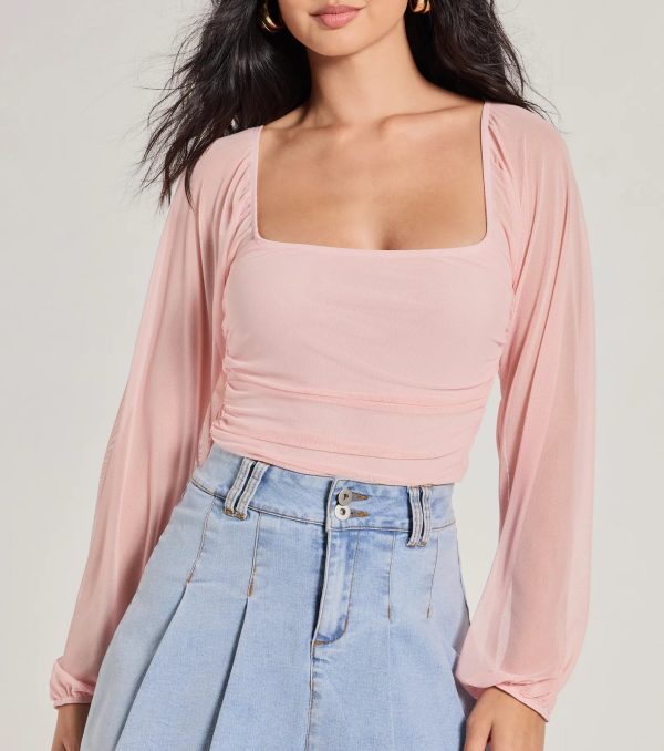 Elevated Basic Ruched Mesh Bodysuit - Image 25