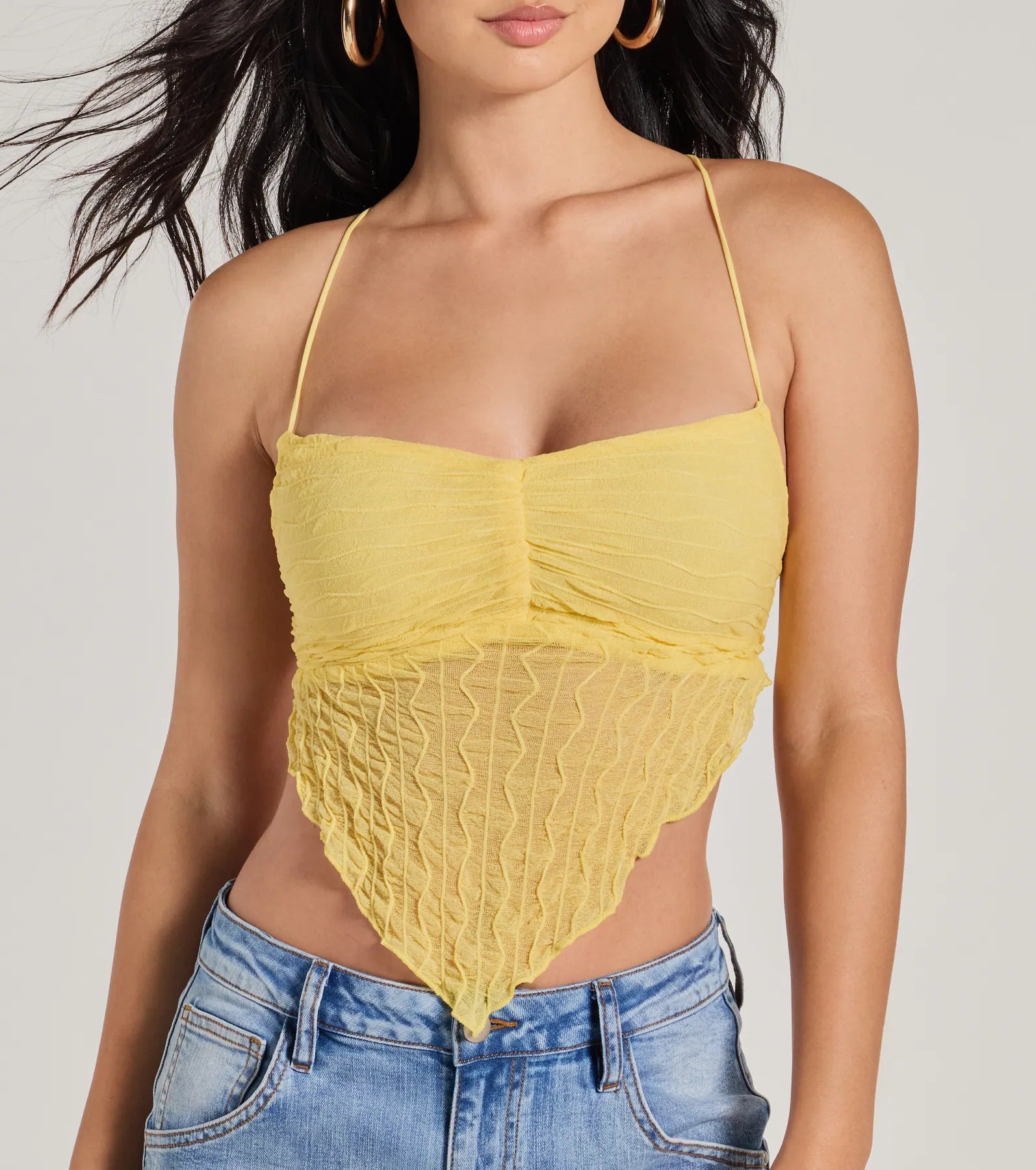 Cute Impulse Strappy Open Back Crop Top - Image 4