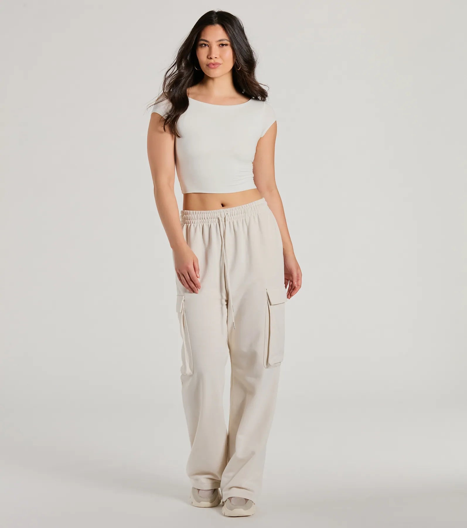 Back It Up Short Sleeve Strappy Crop Top - Image 7