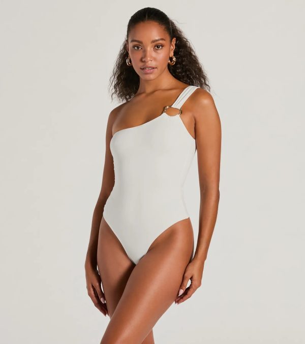 Perfect Piece One-Shoulder Hoop Bodysuit - Image 2
