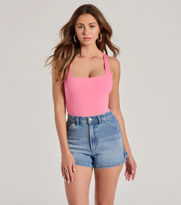 Stunning Persuit Sleeveless Cross Back Bodysuit - Image 6