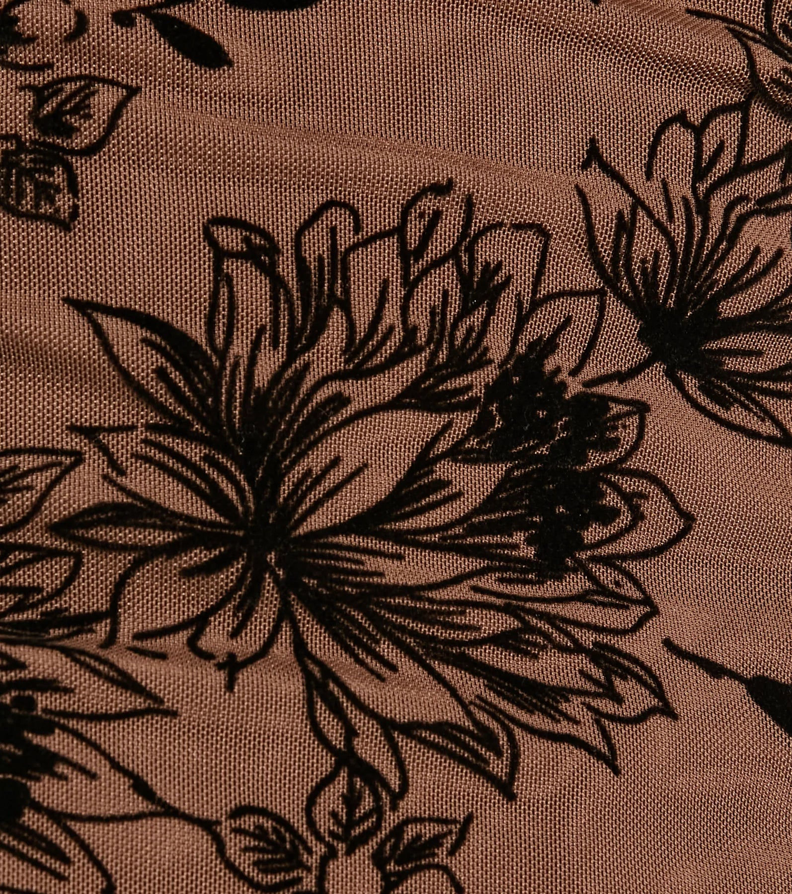 Bring The Romance Flocked Velvet Floral Crop Top - Image 8