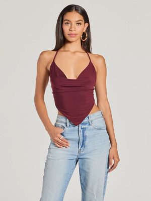Sunny Day Cute Halter Open Back Crop Top