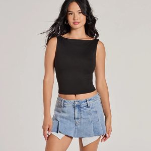 Second Look Open-Back Knit Tank Top