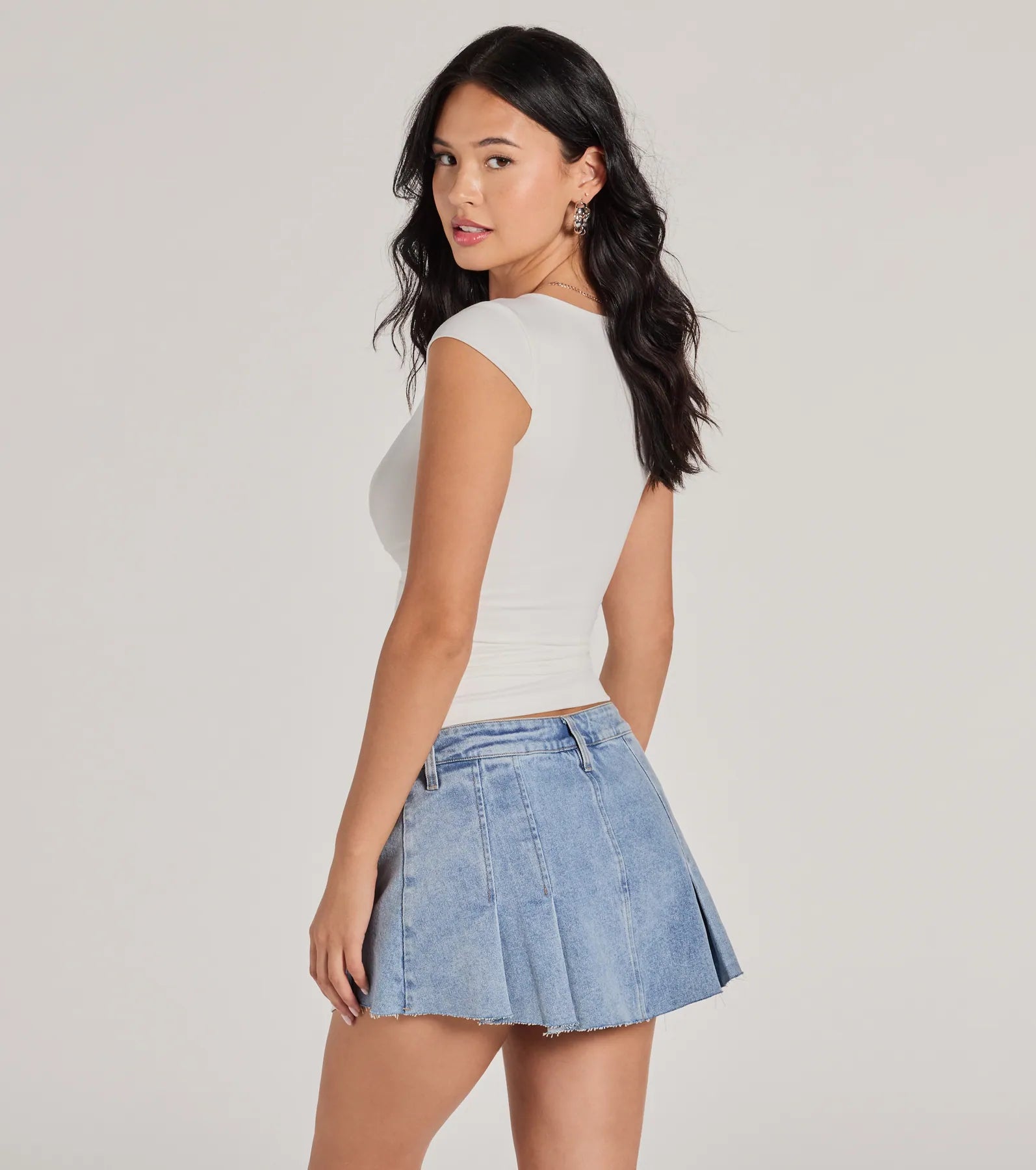 New Fave Cap Sleeve Mid-Length Knit Top - Image 2