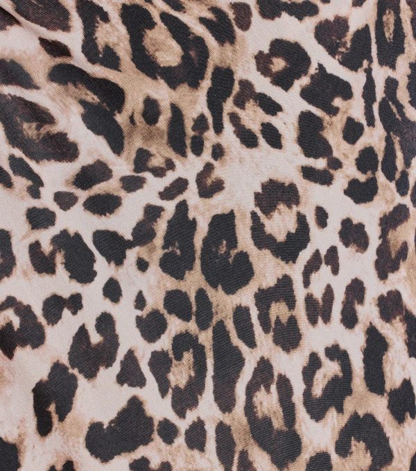 Prowlin Around Cowl Halter Leopard Crop Top - Image 4