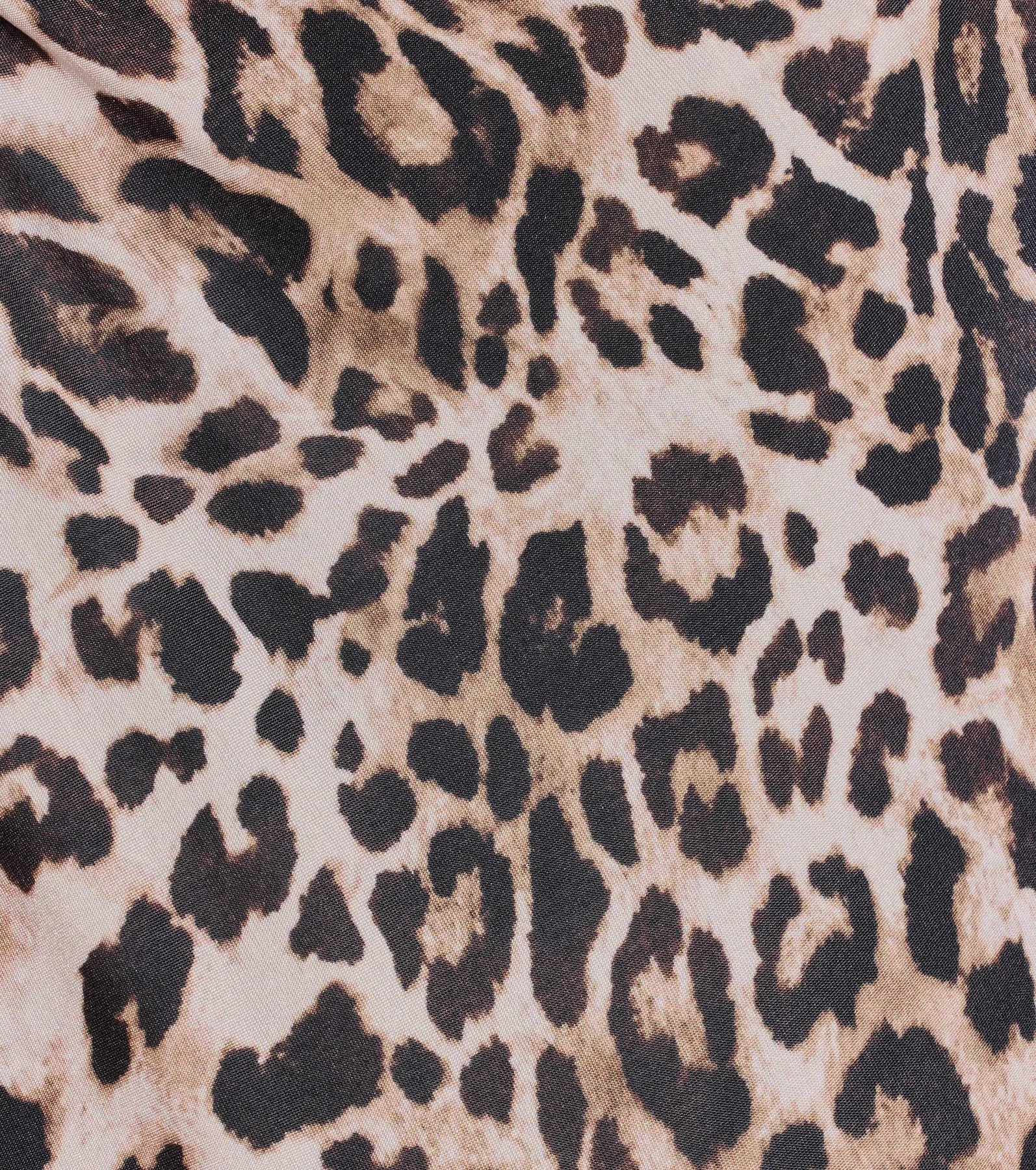 Prowlin Around Cowl Halter Leopard Crop Top - Image 4