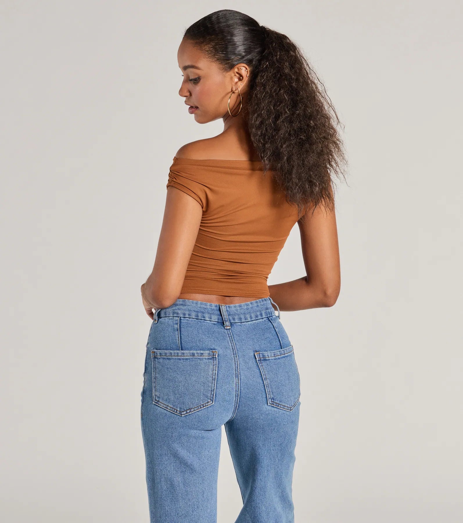 Chic Perfection Off-The-Shoulder Knit Top - Image 6