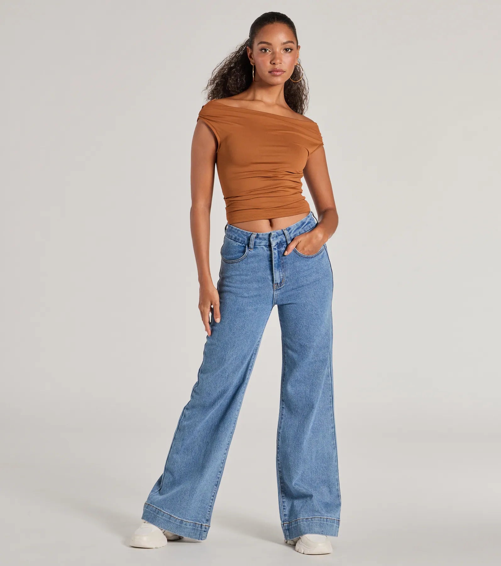Chic Perfection Off-The-Shoulder Knit Top - Image 7