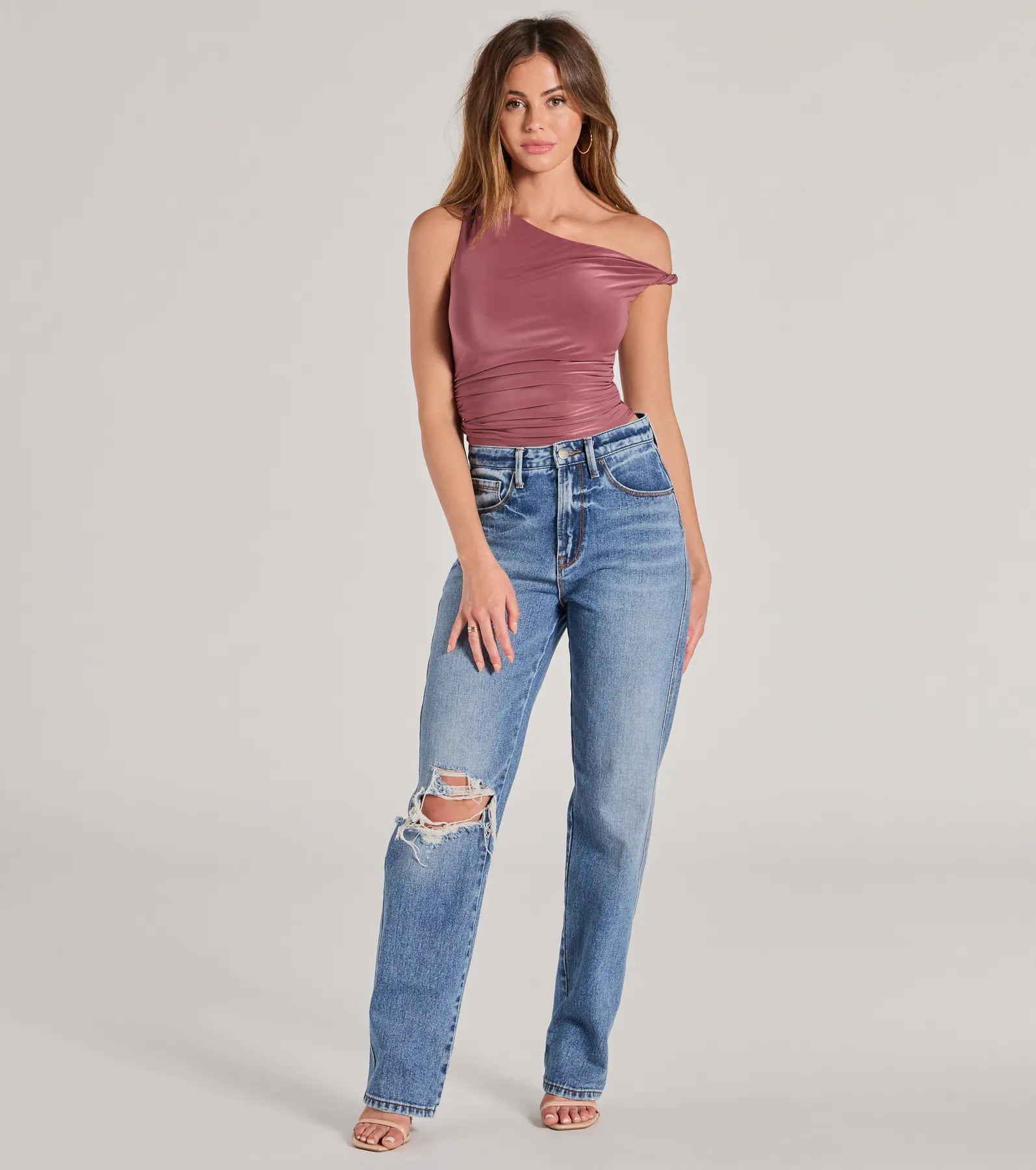 Confident Flirt One-Shoulder Crop Top - Image 21