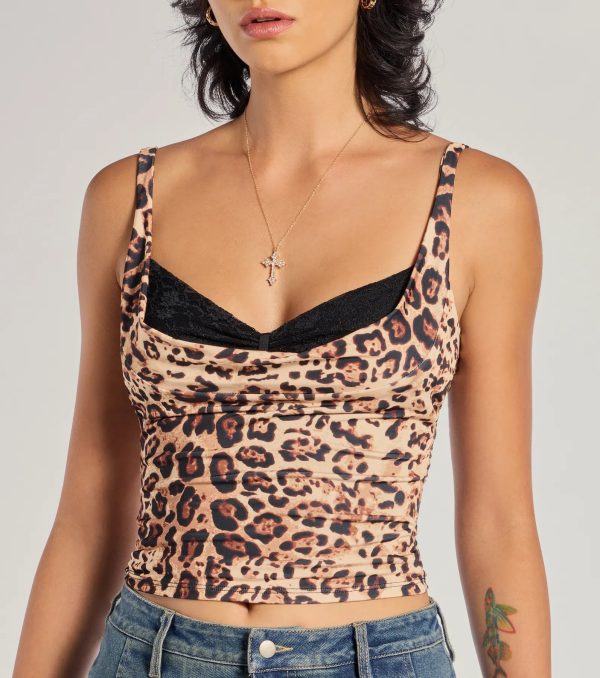 Chic Instinct Leopard Print Sleeveless Top - Image 4