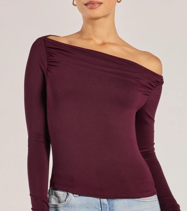 Casual Icon Off-The-Shoulder Long Sleeve Top - Image 9