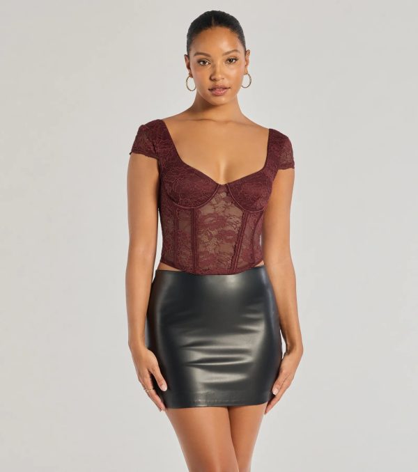 Lace Romance Cap Sleeve Bustier - Image 9