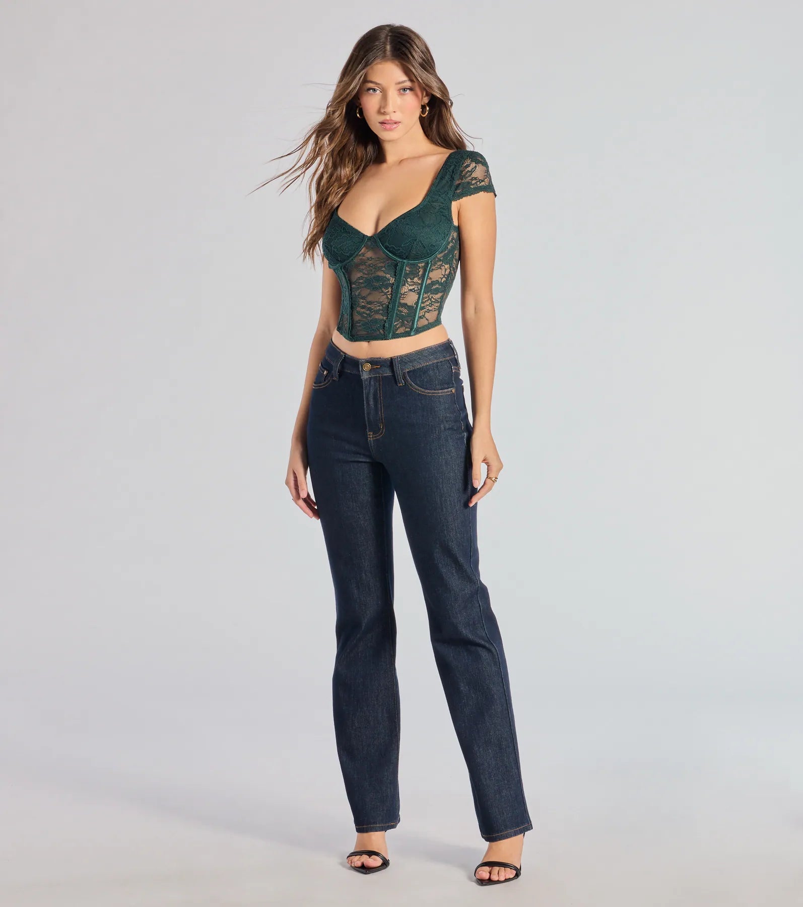 Lace Romance Cap Sleeve Bustier - Image 7