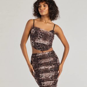 Unmatched Boldness Leopard Print Crop Top