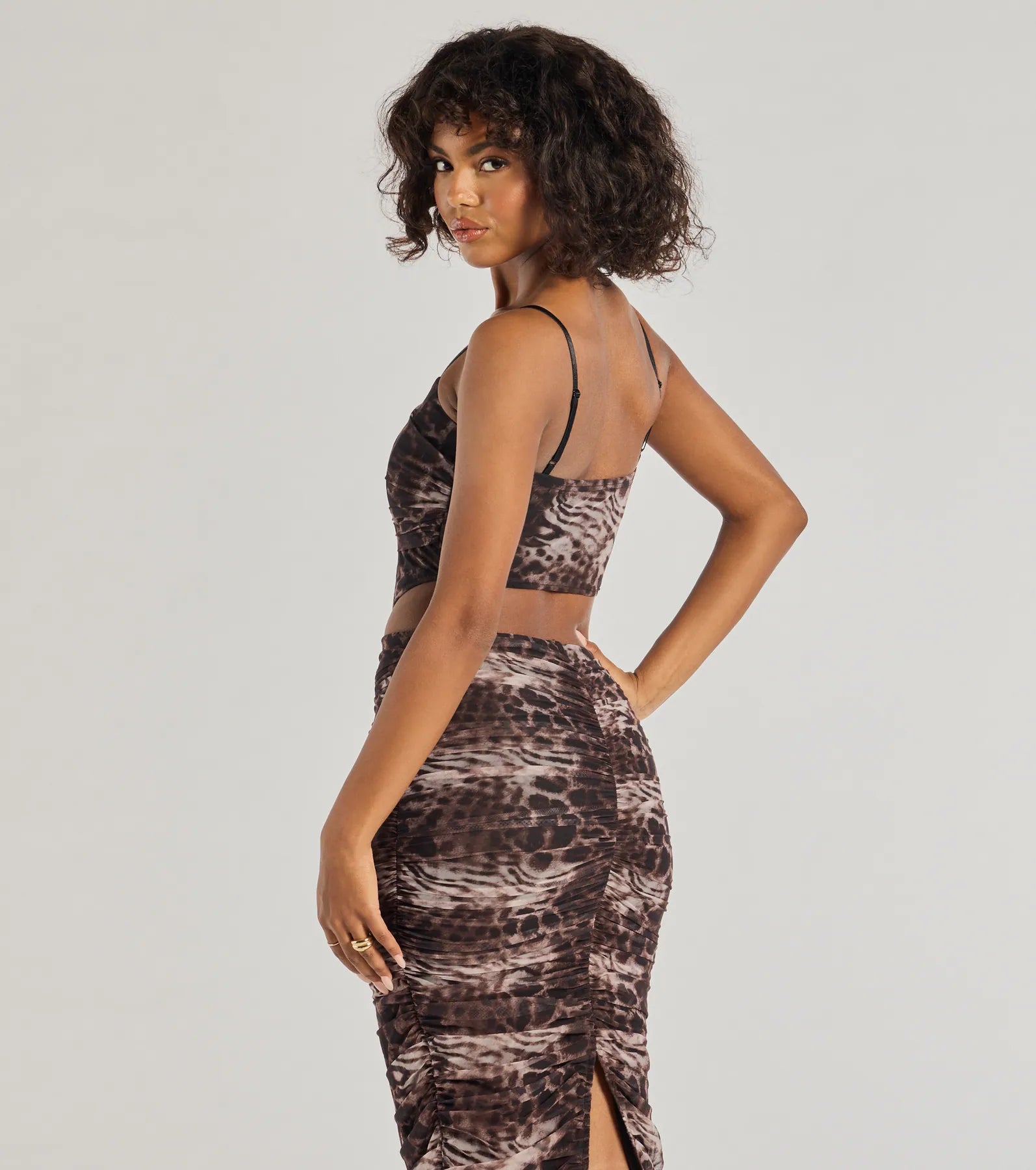 Unmatched Boldness Leopard Print Crop Top - Image 2
