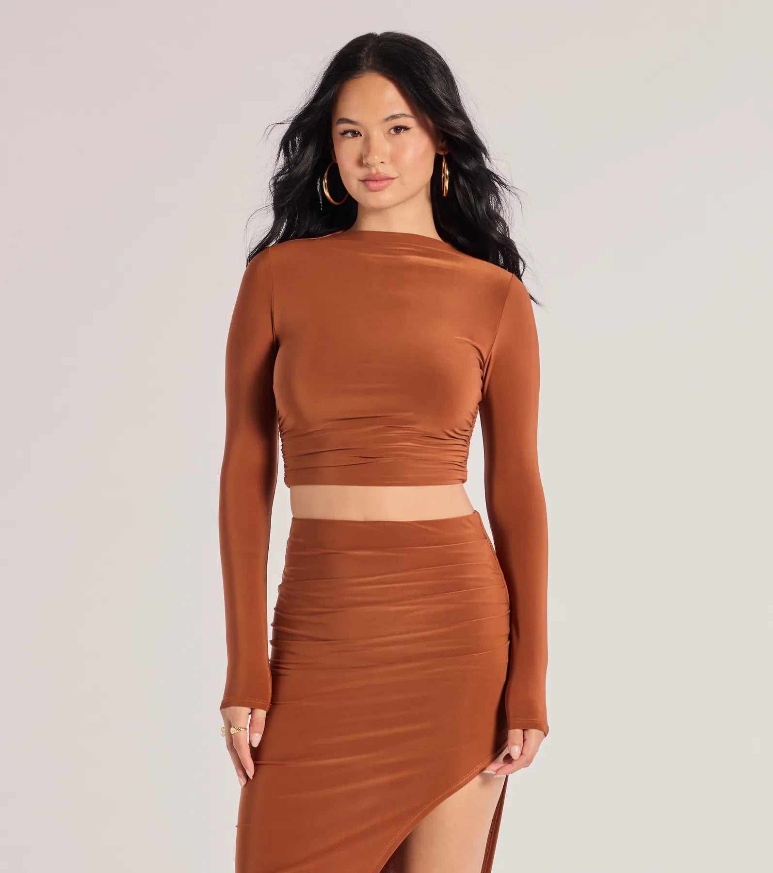Bold Staple Long Sleeve Crop Top - Image 6