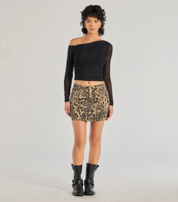 Sultry Fave Sheer Mesh Long Sleeve Top - Image 3