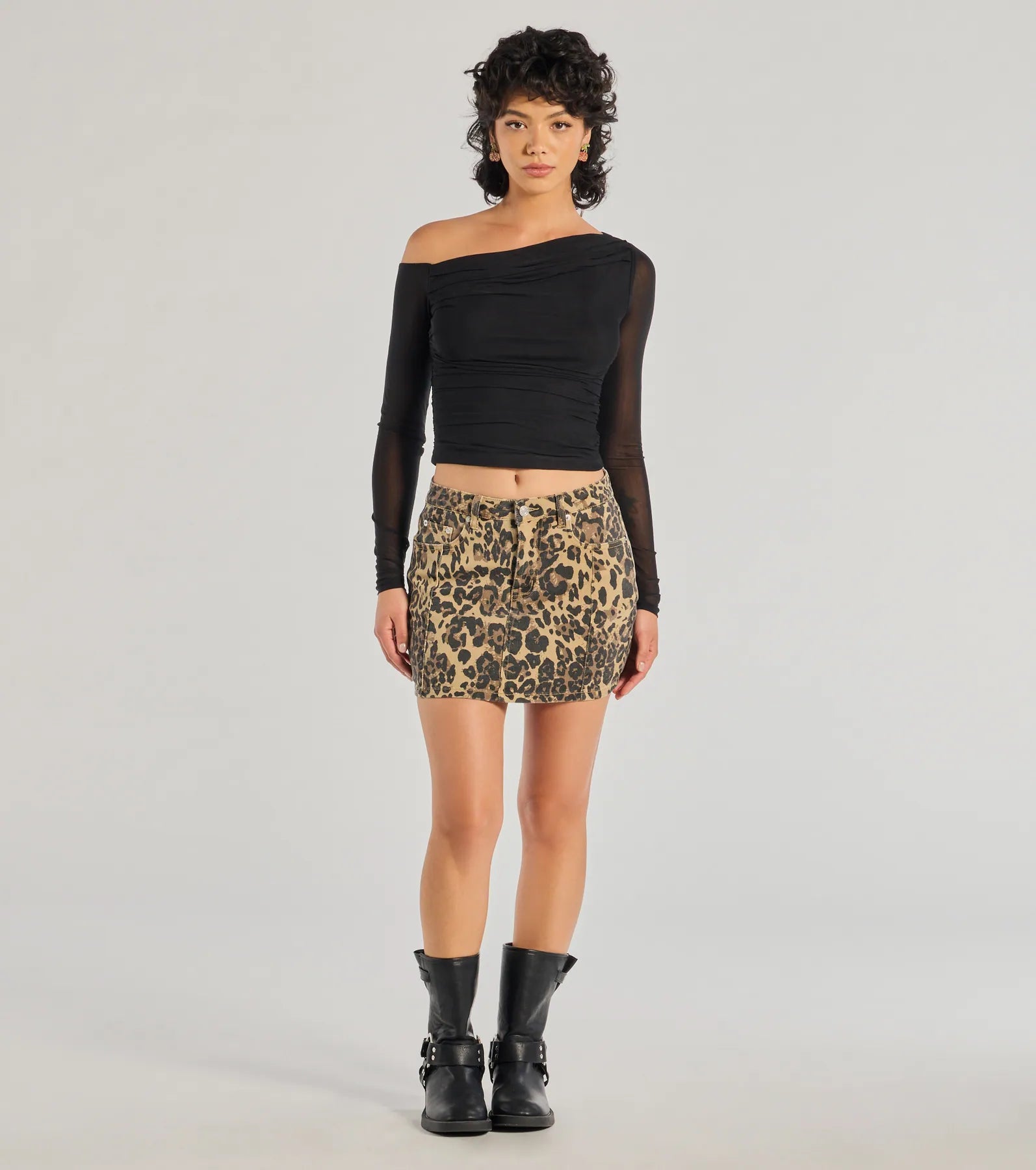Sultry Fave Sheer Mesh Long Sleeve Top - Image 3