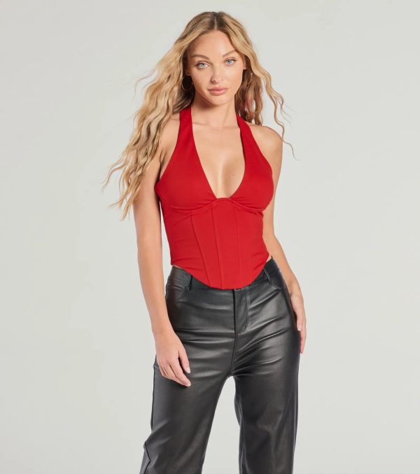 Sleek And Stunning Corset Halter Top - Image 6