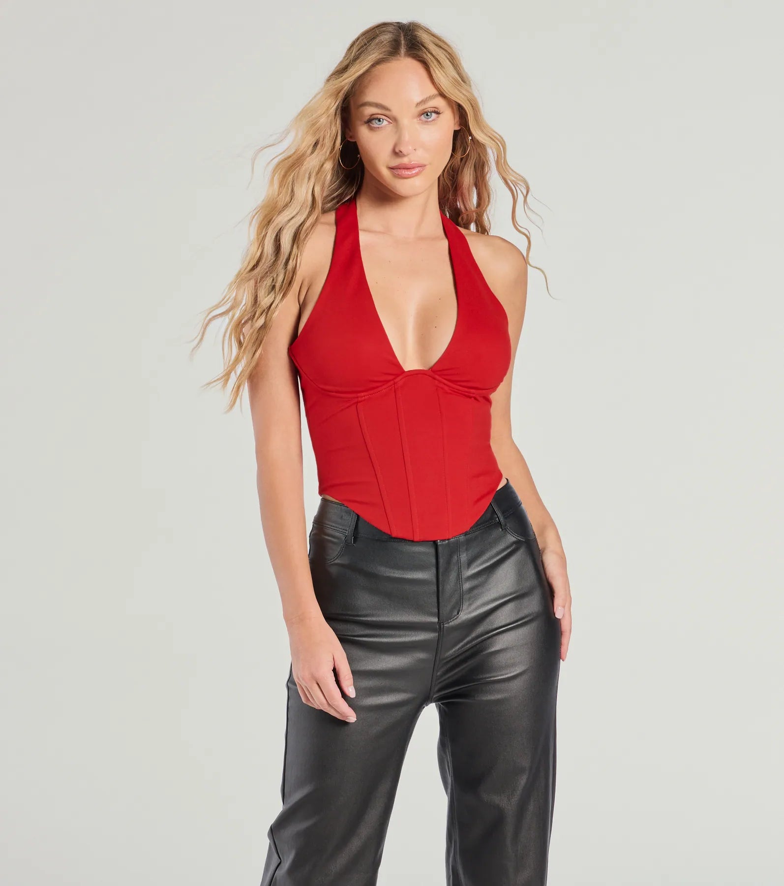 Sleek And Stunning Corset Halter Top - Image 6