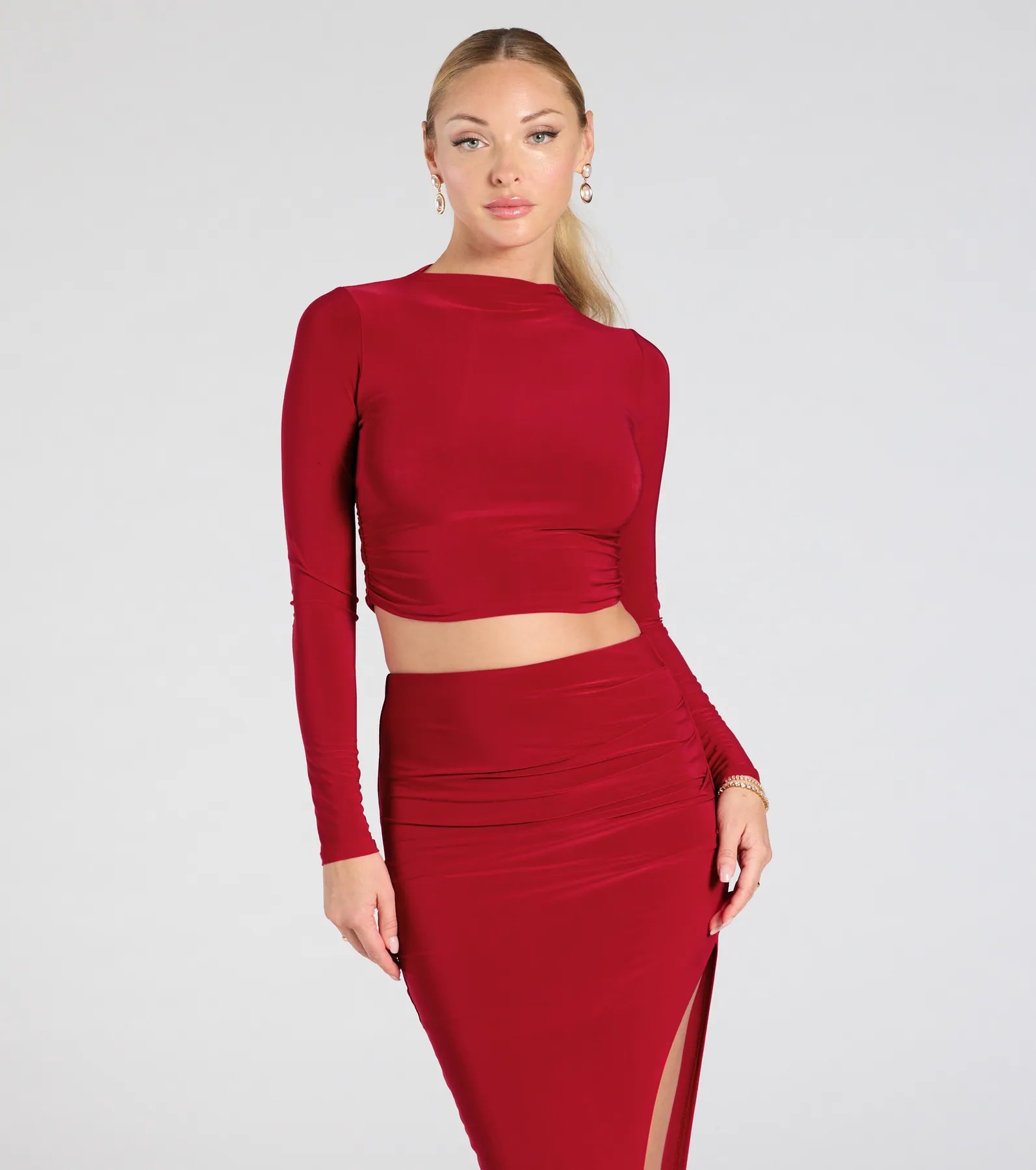 Bold Staple Long Sleeve Crop Top - Image 10