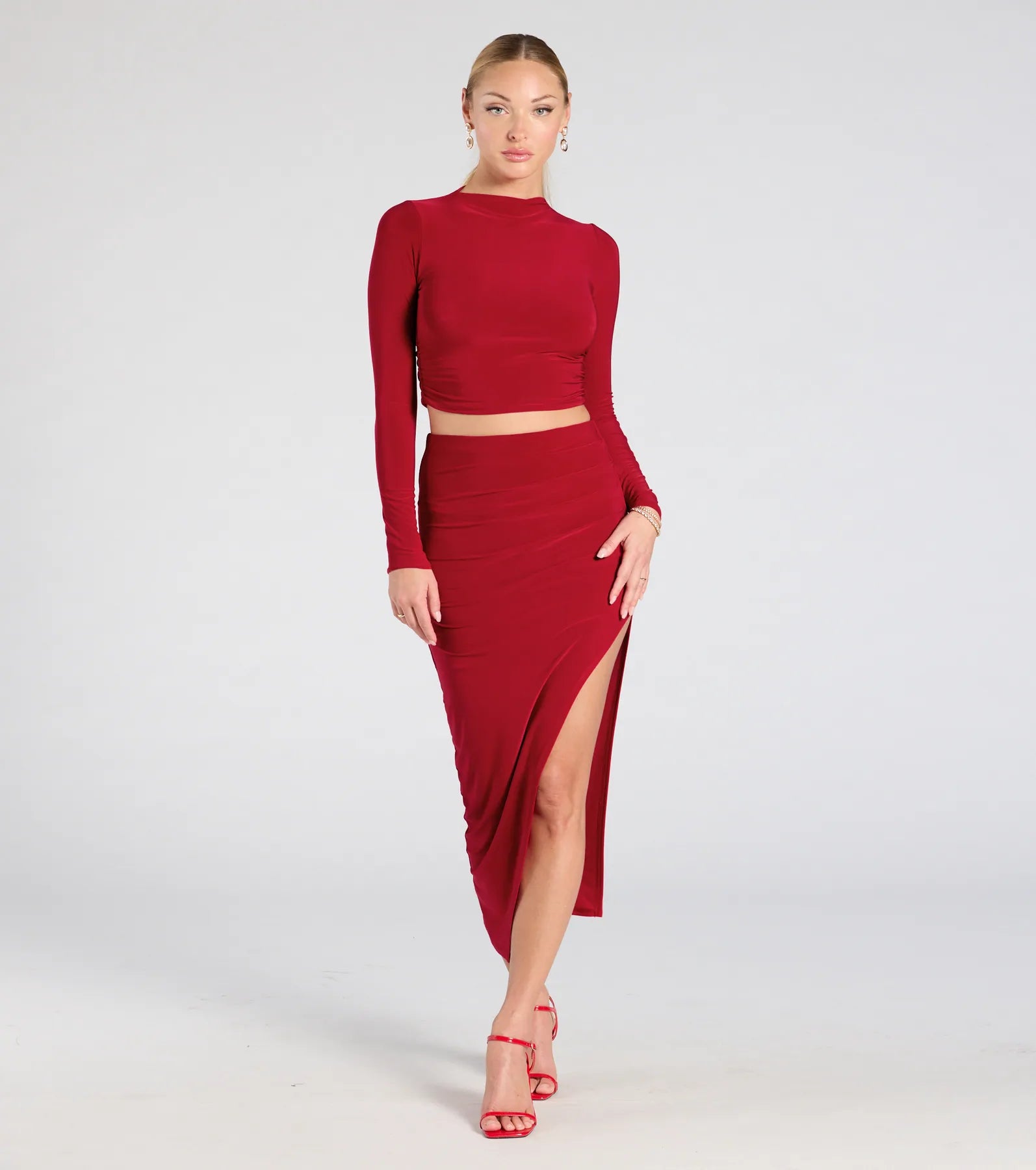 Bold Staple Long Sleeve Crop Top - Image 12