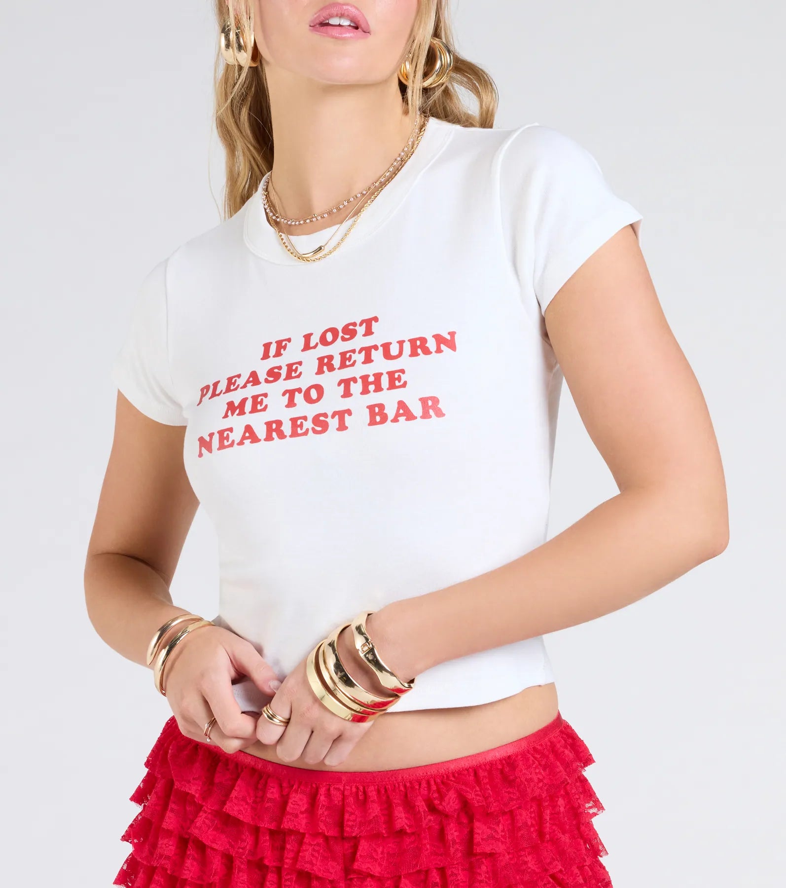 Return To Bar Crop Graphic Tee - Image 4