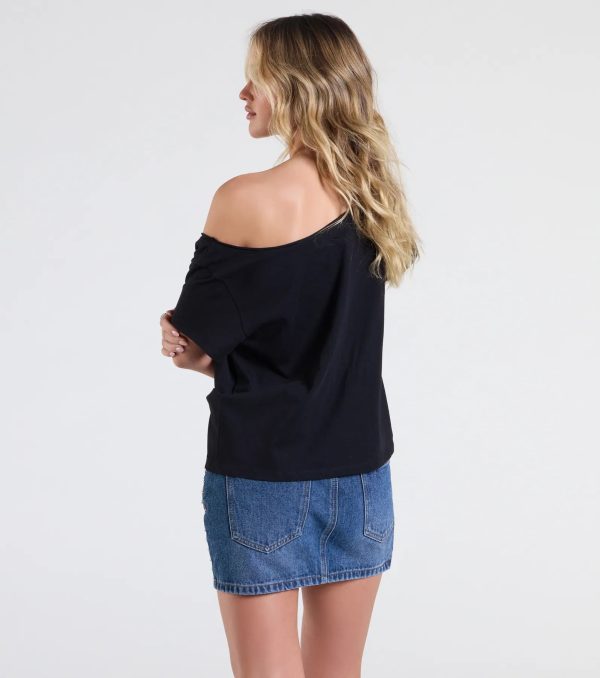 Good Luck Charm Crop Graphic Tee - Image 2