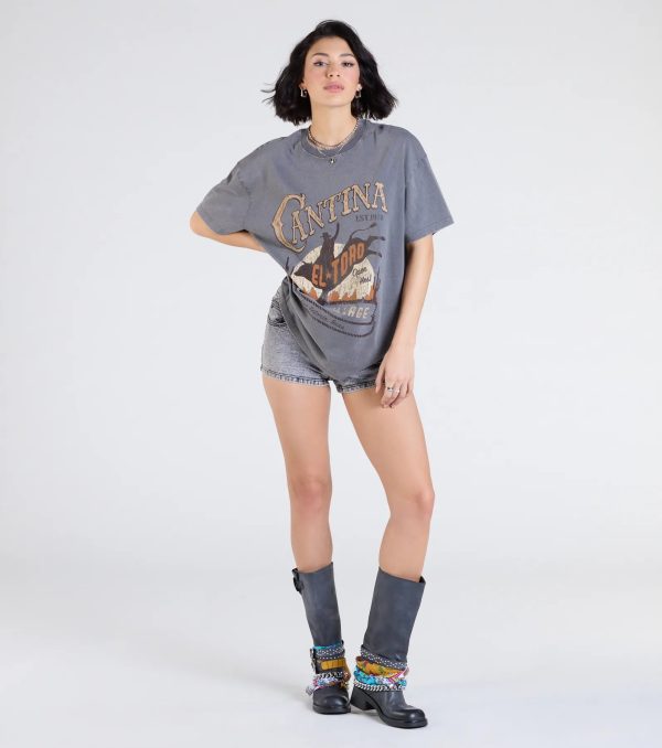 Wild And Free Oversized Graphic Tee - Image 3