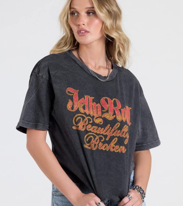 Beautiful And Broken Jelly Roll Graphic Tee - Image 4