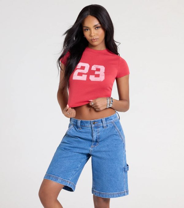 Feeling 23 Crop Graphic Tee - Image 5