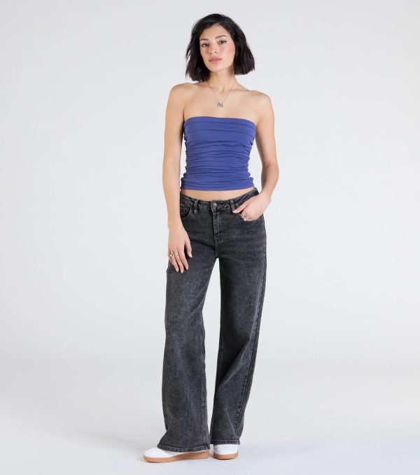 Cutest Vibe Ruched Knit Tube Top - Image 15
