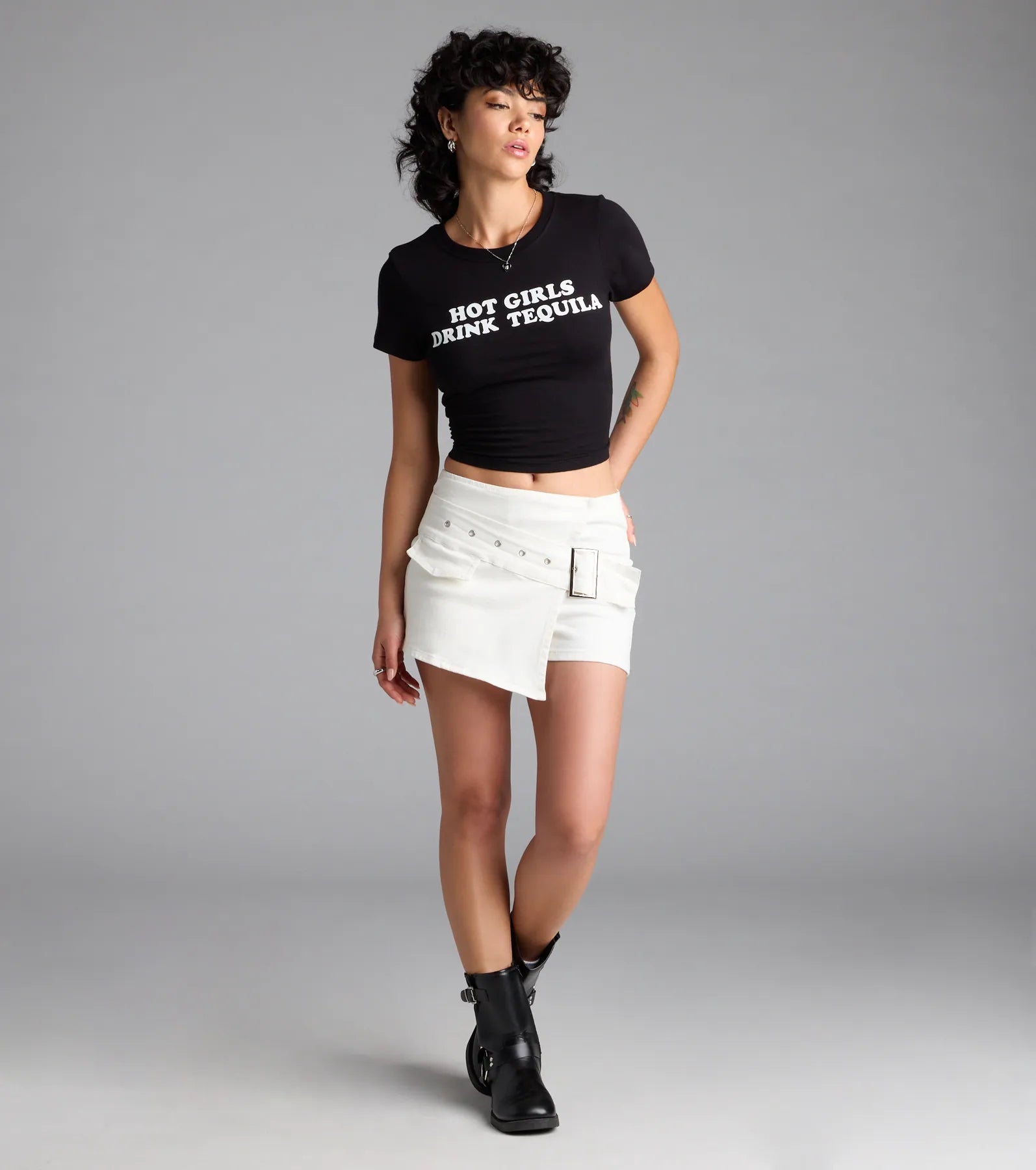 Hot Girls Drink Tequila Graphic Tee - Image 4