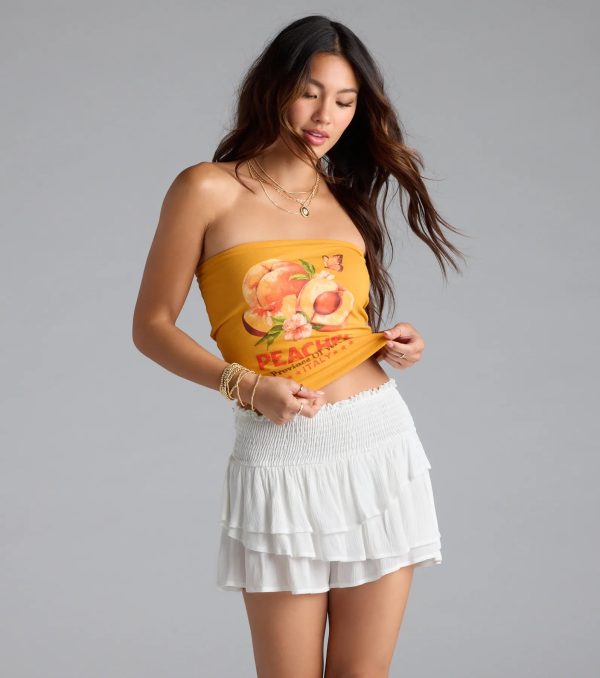 Feeling Peachy Graphic Tube Top - Image 2
