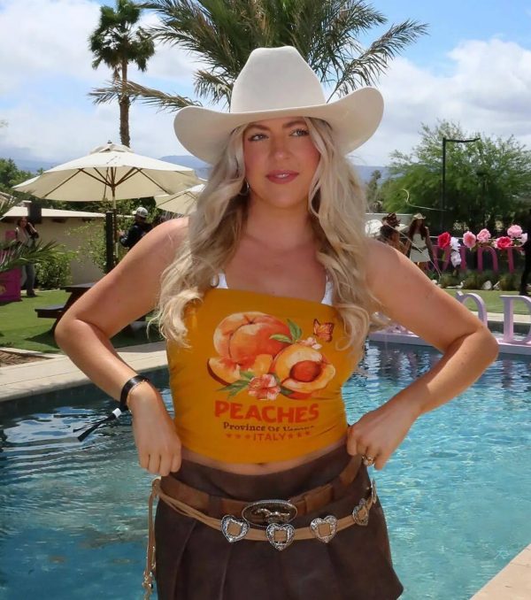 Feeling Peachy Graphic Tube Top - Image 6