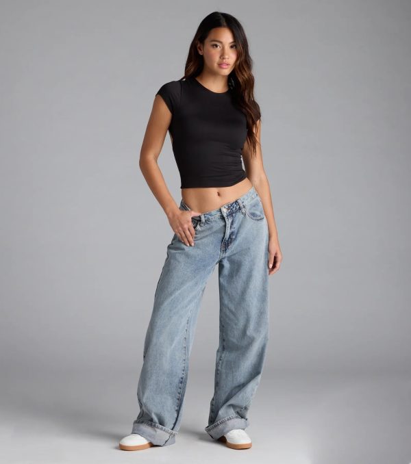 Baby Got Back Basic Crew Neck Crop Tee - Image 8