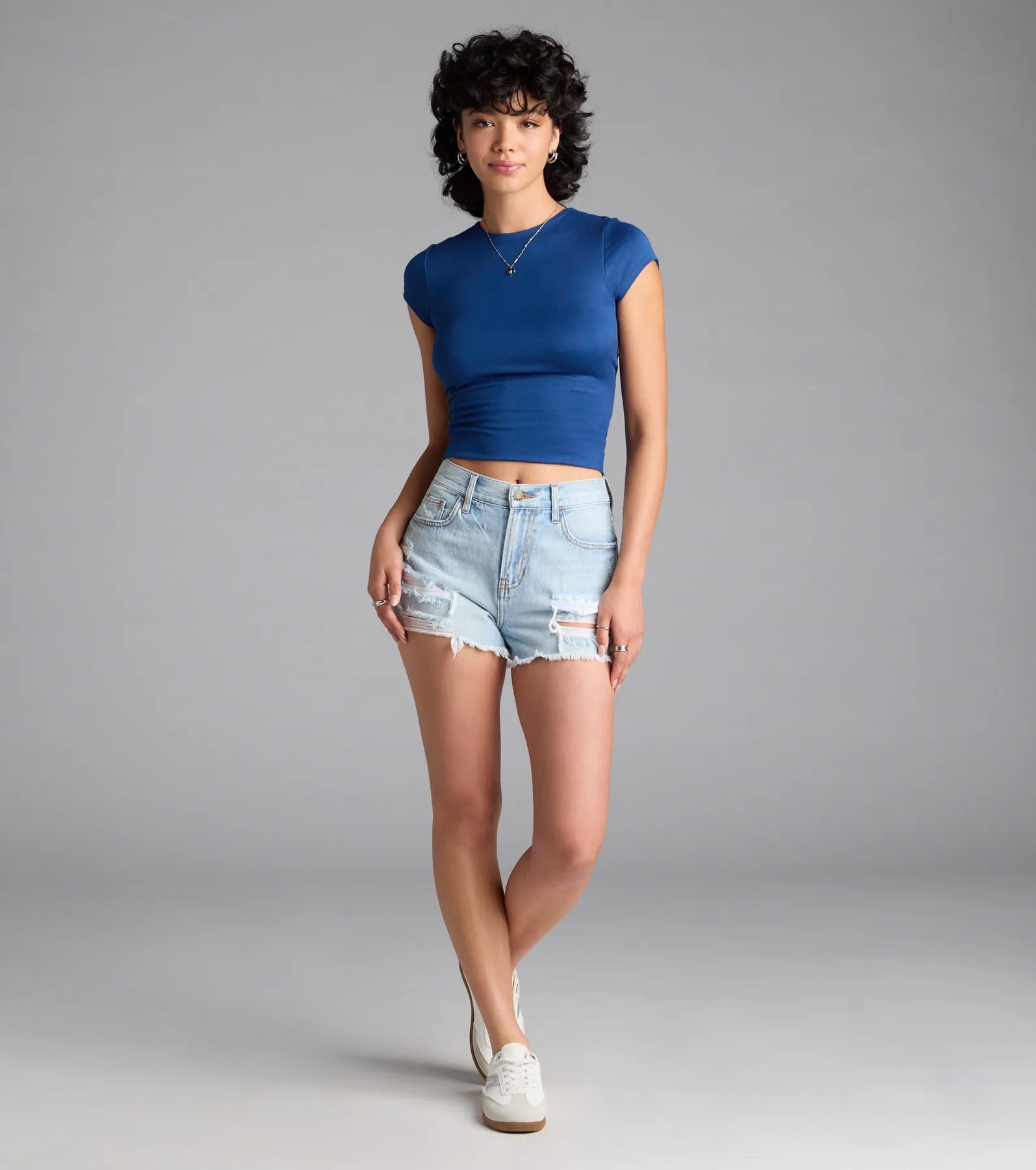 Baby Got Back Basic Crew Neck Crop Tee - Image 13
