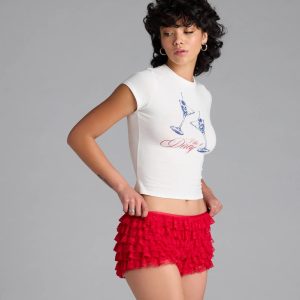 Dirty Martini Crop Graphic Tee