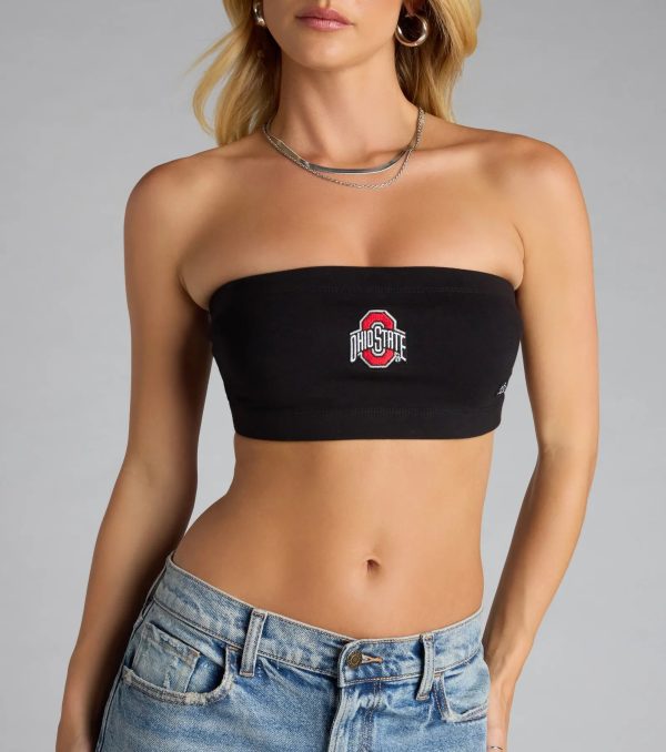All Day Slay Ohio State® Bandeau Crop Top - Image 5