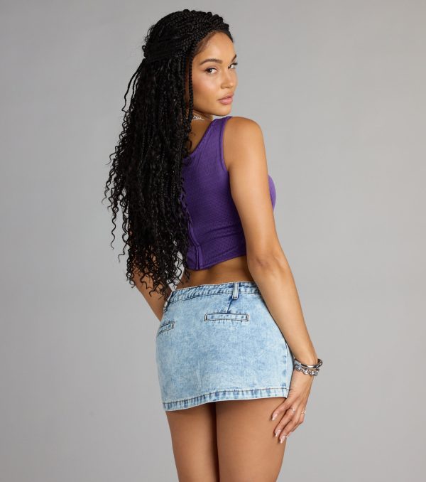 Game Day Glam LSU® Jersey Corset Crop Top - Image 2