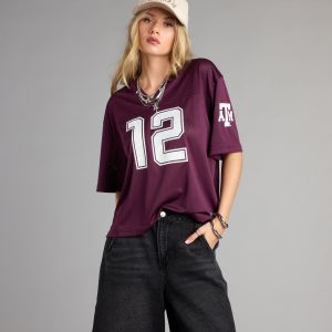 Squad Goals Texas A&M® Cropped Jersey Top