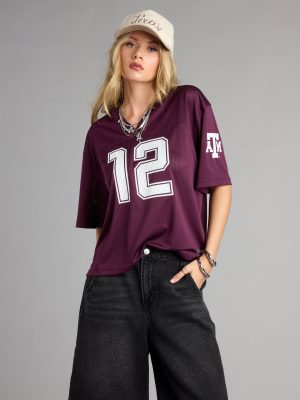 Squad Goals Texas A&M® Cropped Jersey Top
