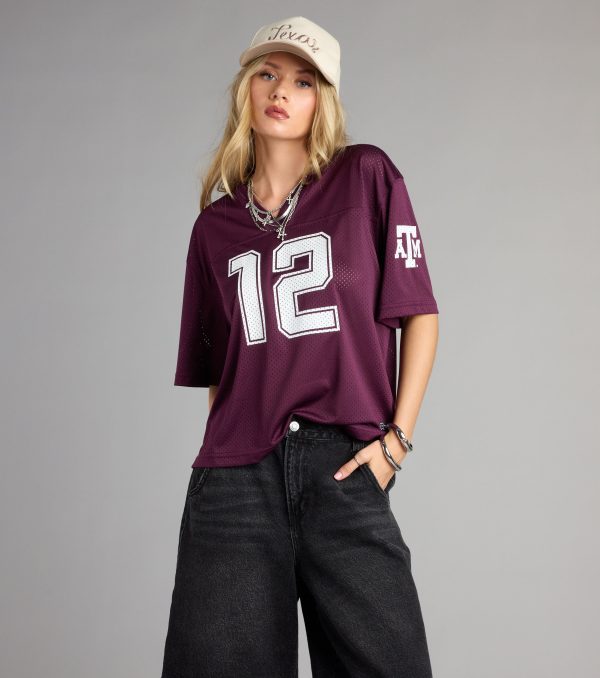 Squad Goals Texas A&M® Cropped Jersey Top