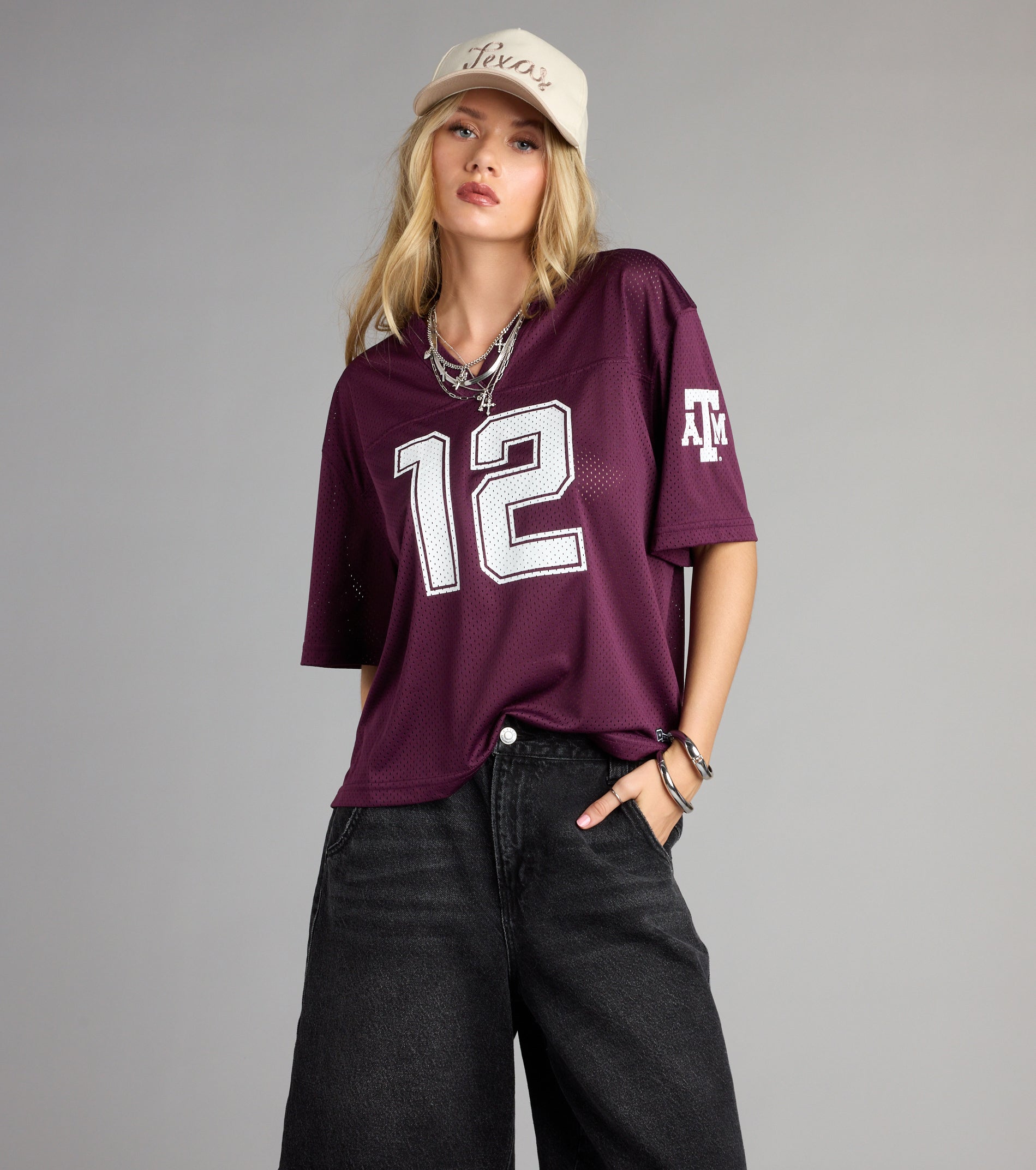 Squad Goals Texas A&M® Cropped Jersey Top