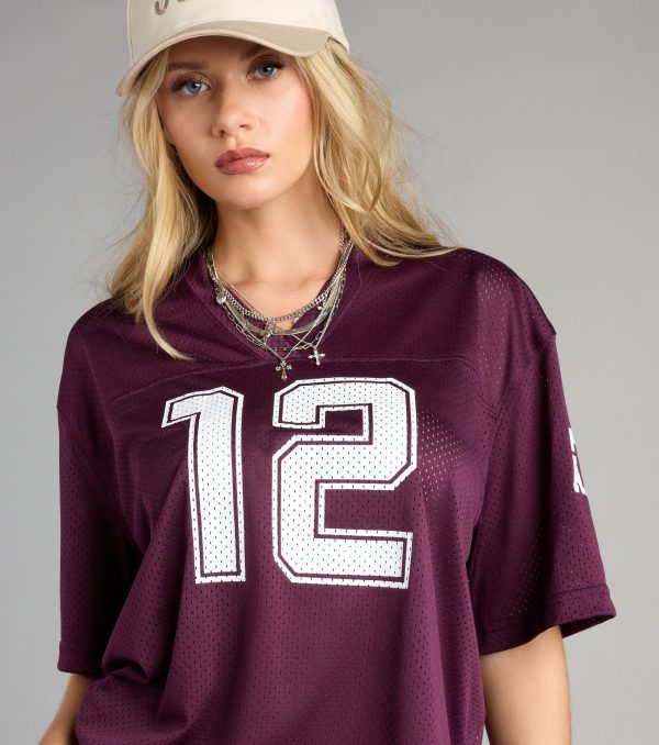 Squad Goals Texas A&M® Cropped Jersey Top - Image 4